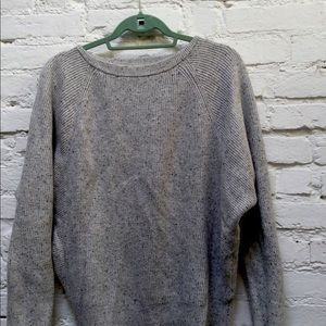 Heather grey baggy sweater from loft